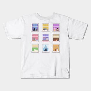 Cats Building Kids T-Shirt